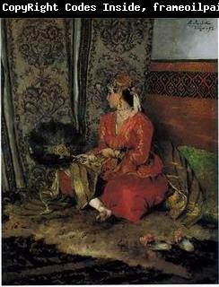 unknow artist Arab or Arabic people and life. Orientalism oil paintings  225